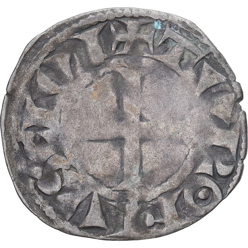 Munten, Frankrijk, Touraine, Denier Tournois, ca. 1150-1200, Saint-Martin de