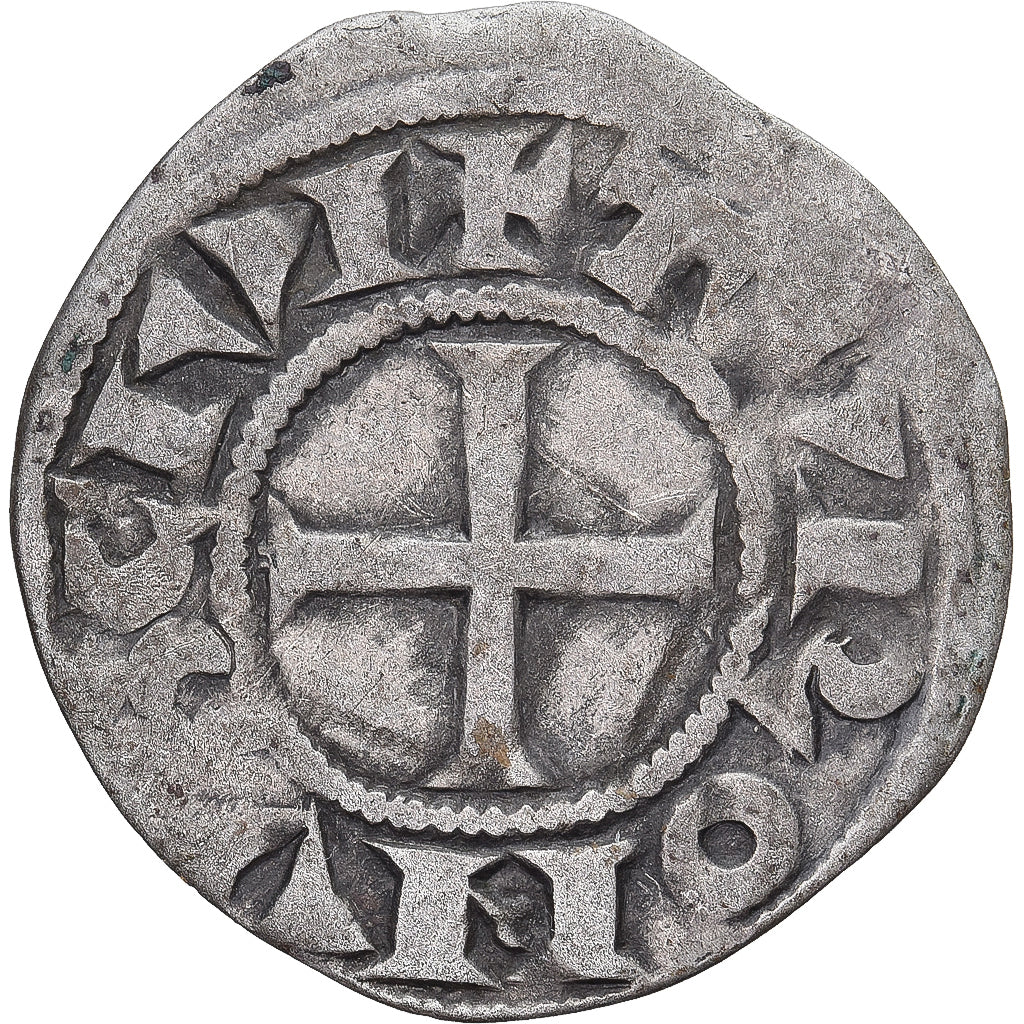 Moneda, Francia, Touraine, Denier Tournois, ca. 1150-1200, Saint-Martin de