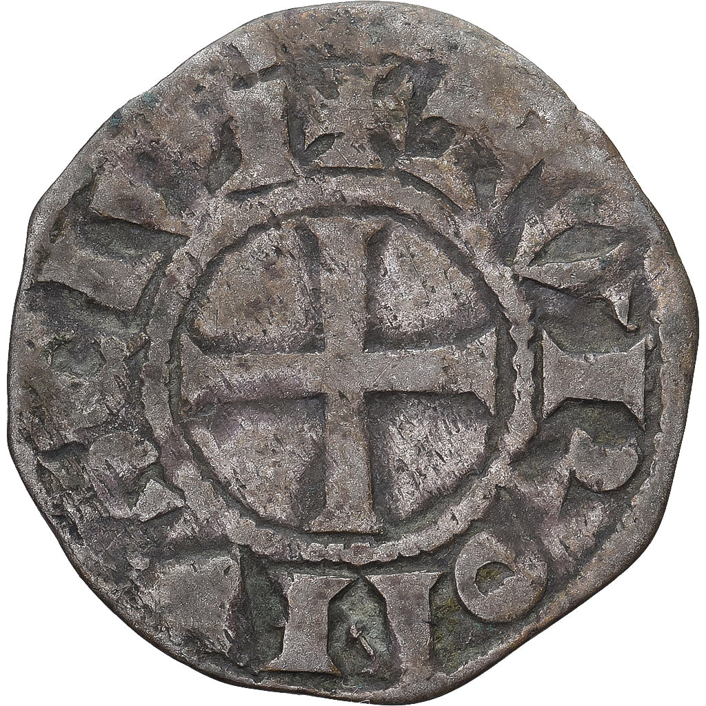 Moneda, Francia, Touraine, Denier Tournois, ca. 1150-1200, Saint-Martin de