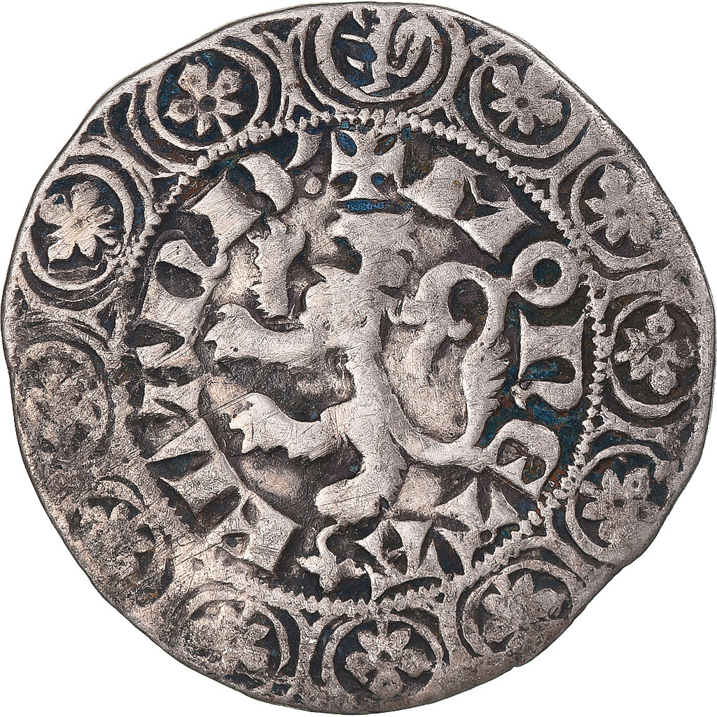 Münze, Frankreich, Flanders, Louis II de Mâle, Gros, 1346-1384, S+, Silber