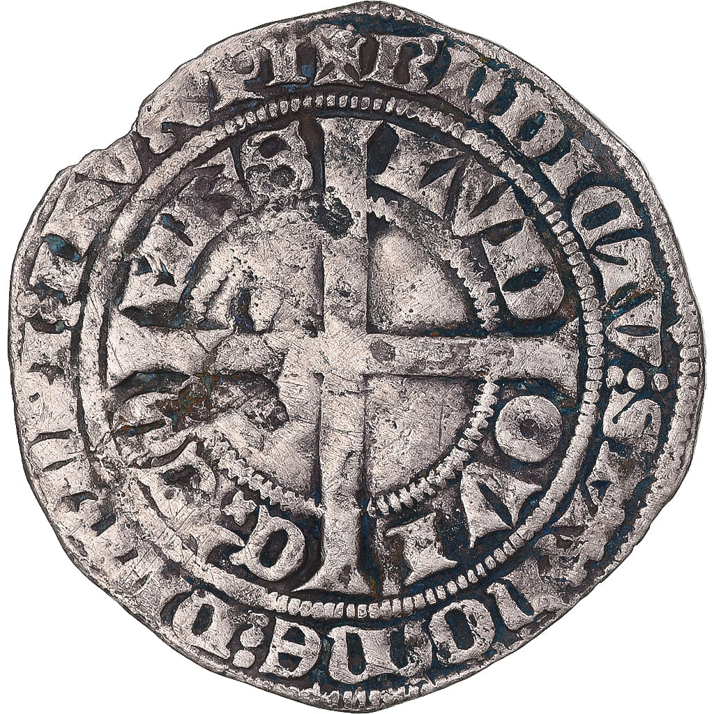 Münze, Frankreich, Flanders, Louis II de Mâle, Gros, 1346-1384, S+, Silber