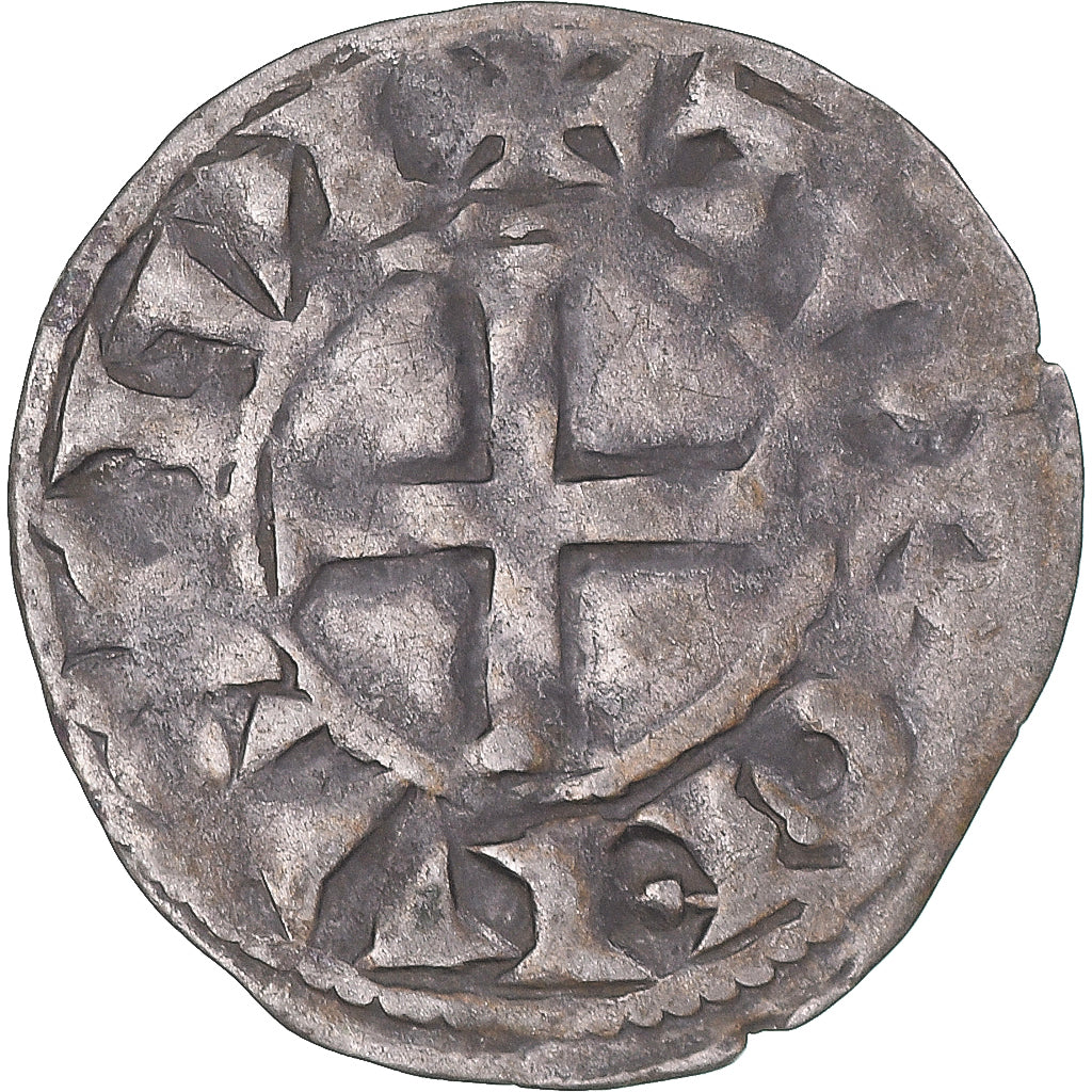 Moneta, Francia, Touraine, Denier Tournois, ca. 1150-1200, Saint-Martin de