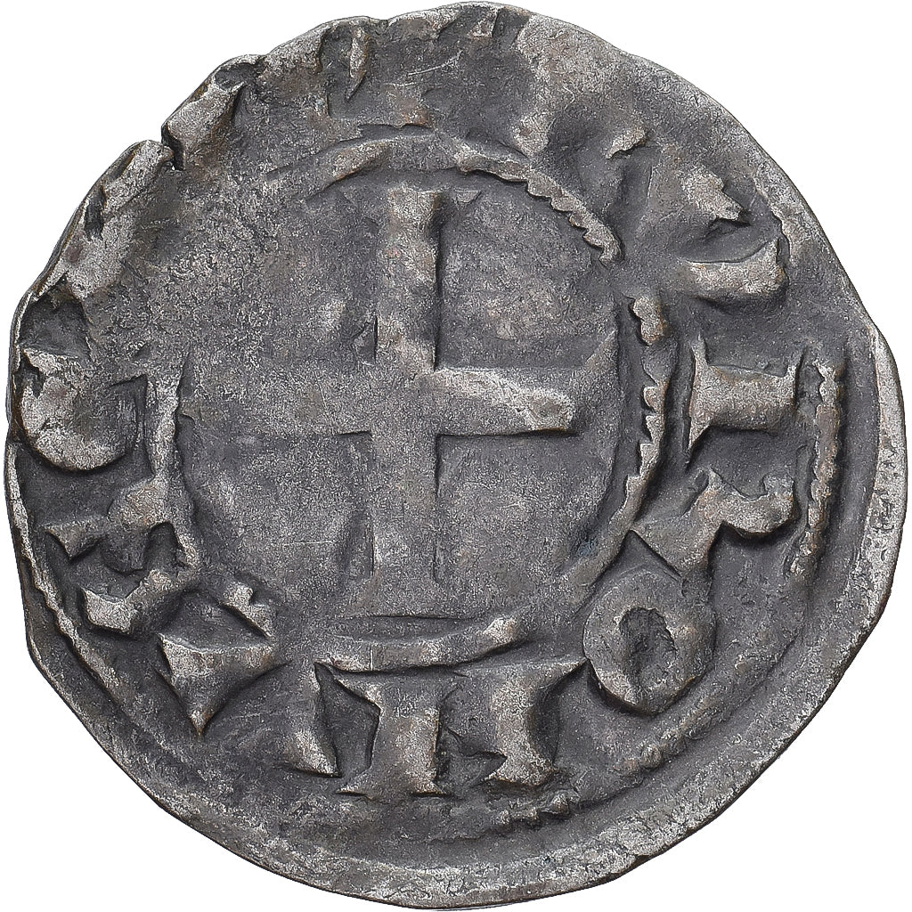 Moneda, Francia, Touraine, Denier Tournois, ca. 1150-1200, Saint-Martin de