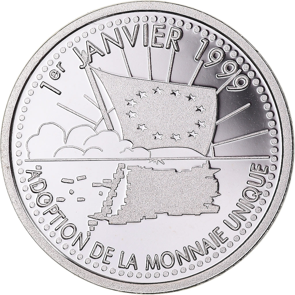 France, Europa, 10 Euro, 1999, Utrecht, ESSAI, FDC, Argent