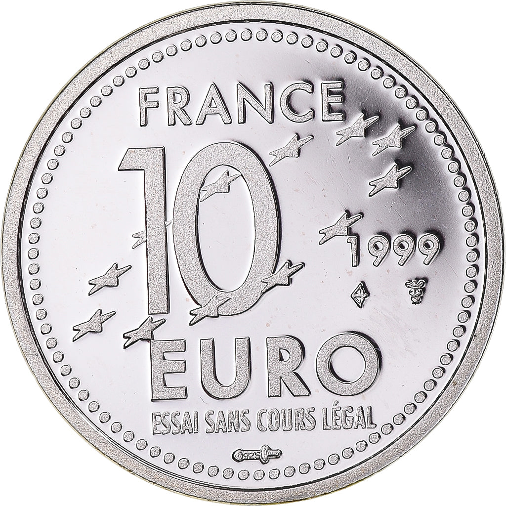France, Europa, 10 Euro, 1999, Utrecht, ESSAI, FDC, Argent