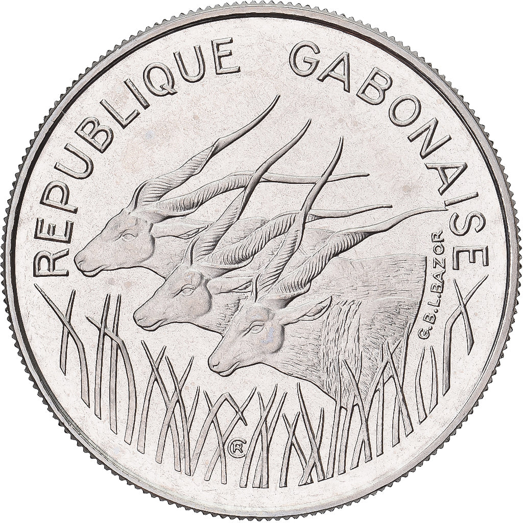 Moneda, Gabón, 100 Francs, 1971, Paris, ESSAI, FDC, Níquel, KM:E3