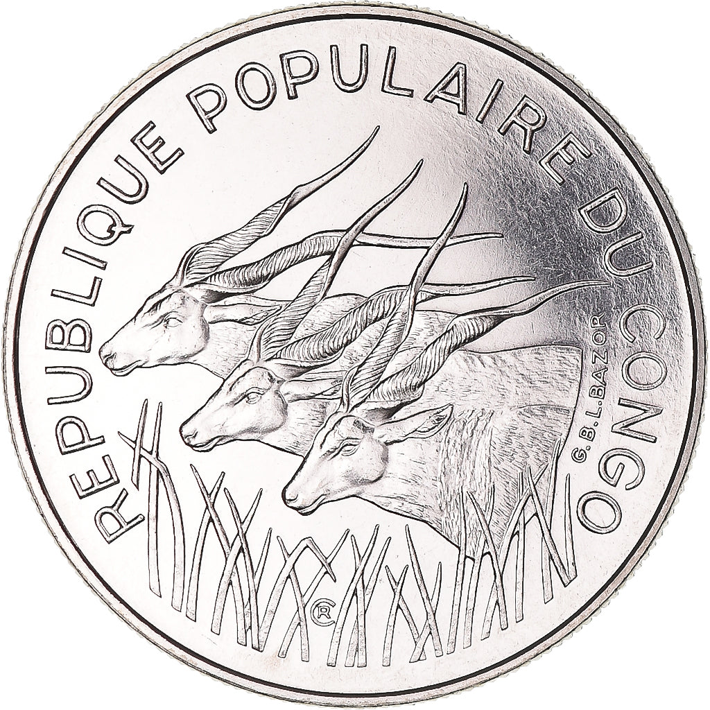 Coin, Congo Republic, 100 Francs, 1971, Monnaie de Paris, ESSAI, MS(65-70)