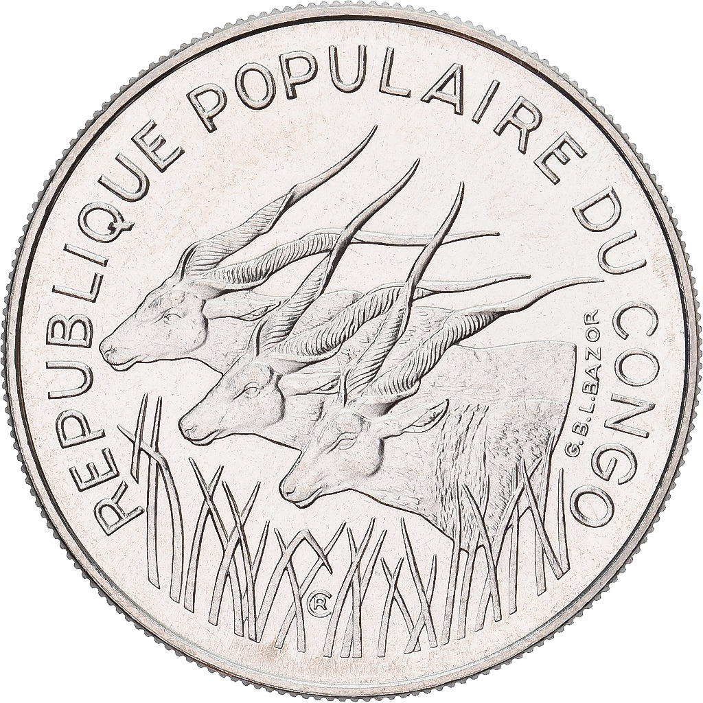 Münze, Congo Republic, 100 Francs, 1971, Monnaie de Paris, ESSAI, STGL, Nickel