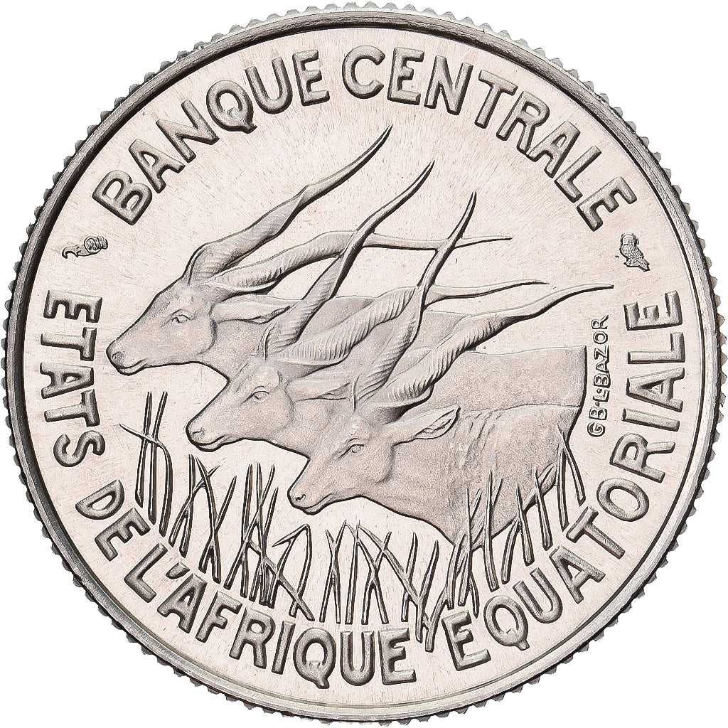 Moneta, PAŃSTWA AFRYKI RÓWNIKOWEJ, 100 Francs, 1966, Monnaie de Paris, PRÓBA