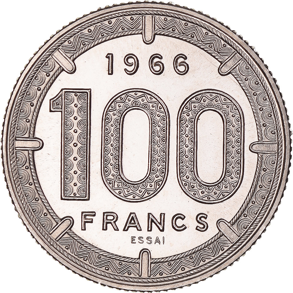 Coin, EQUATORIAL AFRICAN STATES, 100 Francs, 1966, Monnaie de Paris, ESSAI