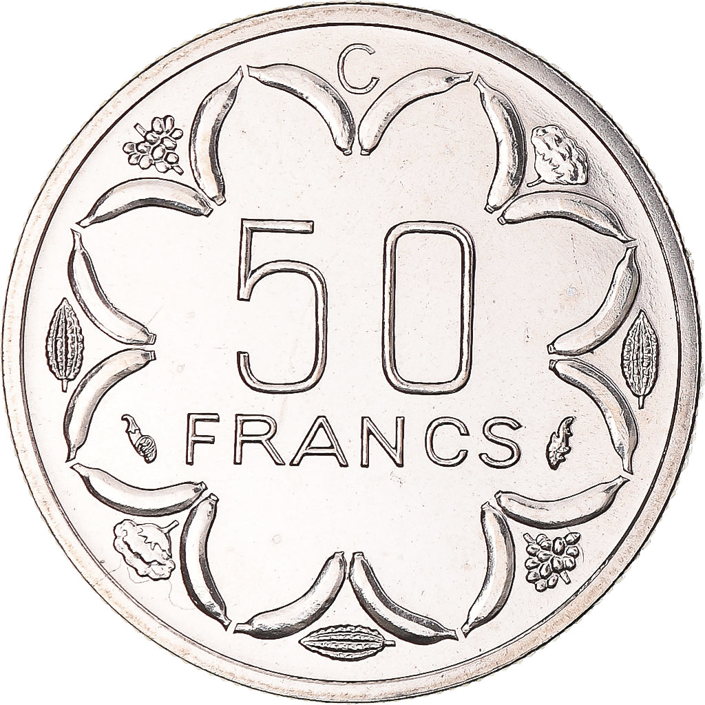 Coin, Congo, 50 Francs, 1976, Monnaie de Paris, ESSAI, MS(65-70), Nickel, KM:E8