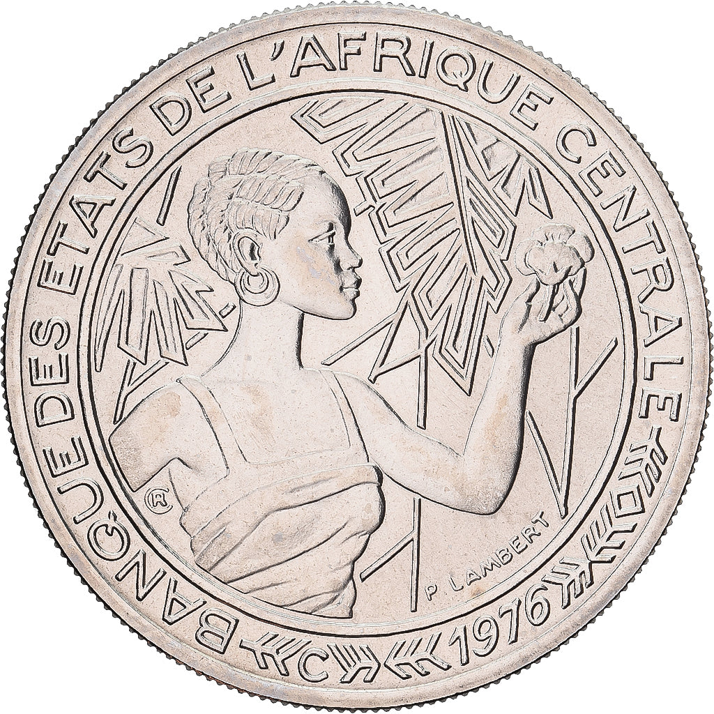 Moeda, Congo, 500 Francs, 1976, Monnaie de Paris, ENSAIO, MS(65-70), Níquel