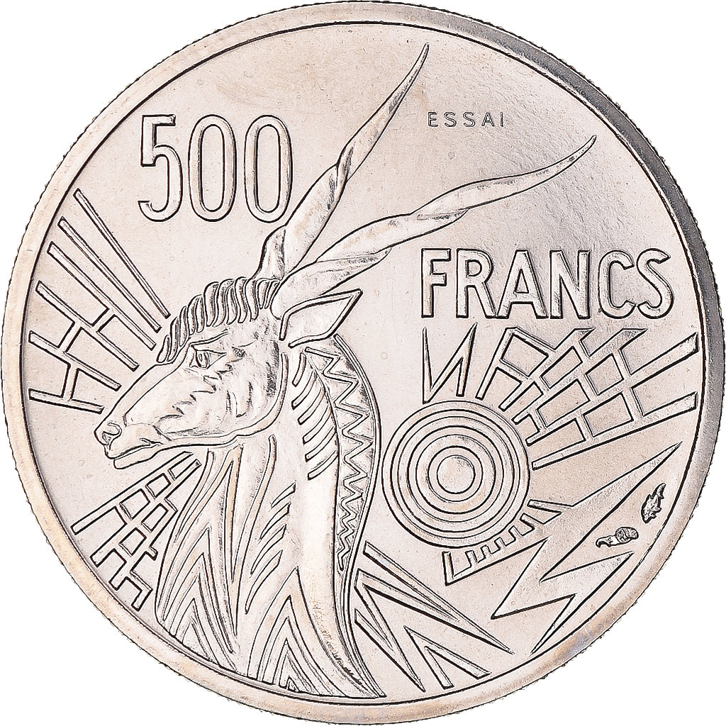 Coin, Congo, 500 Francs, 1976, Monnaie de Paris, ESSAI, MS(65-70), Nickel, KM:E9