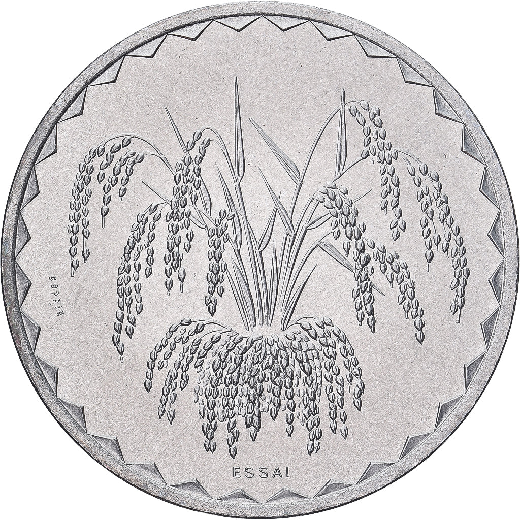 Moneta, Mali, 25 Francs, 1976, Monnaie de Paris, PRÓBA, MS(65-70), Aluminium