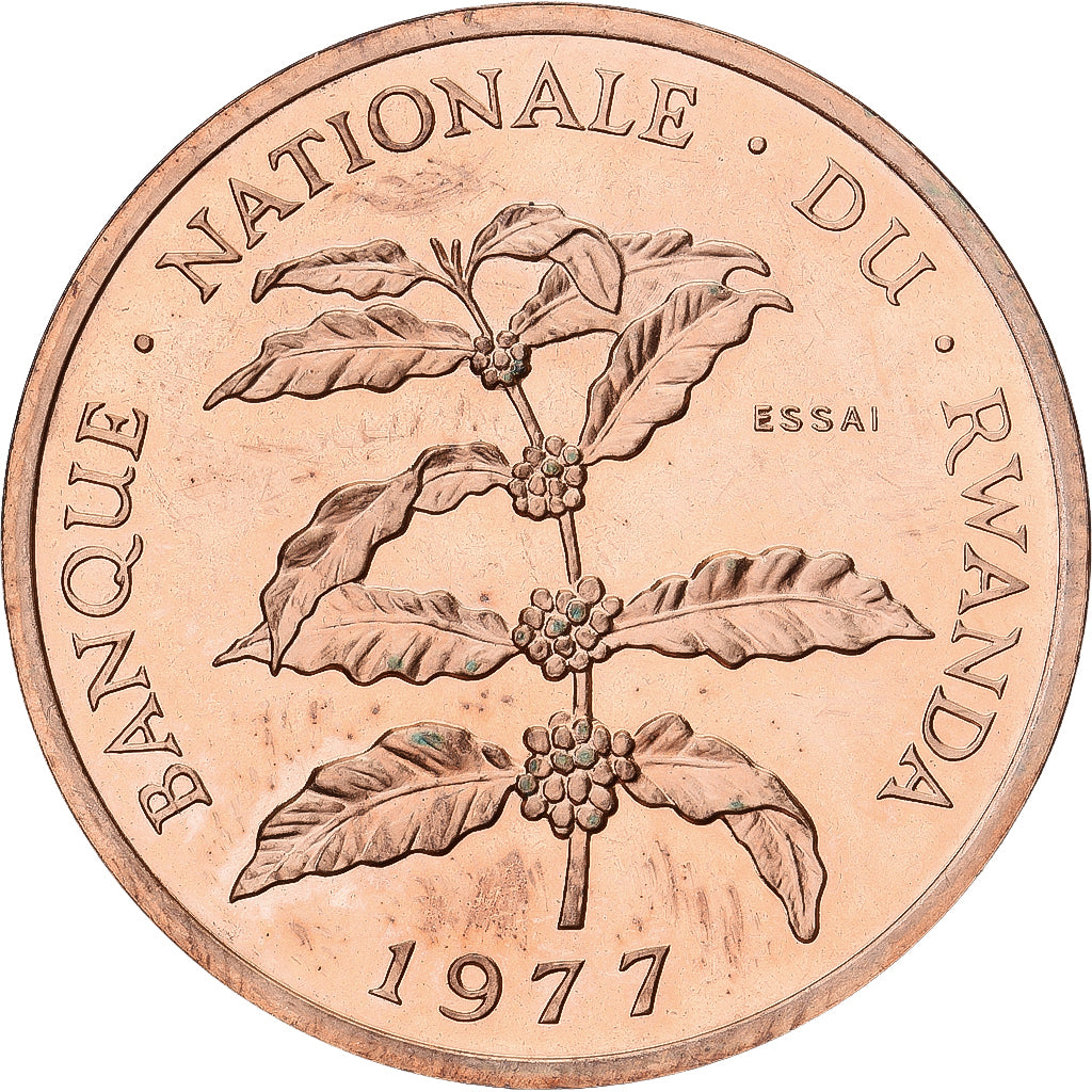 Münze, Ruanda, 5 Francs, 1977, Monnaie de Paris, ESSAI, STGL, Bronze, KM:E5
