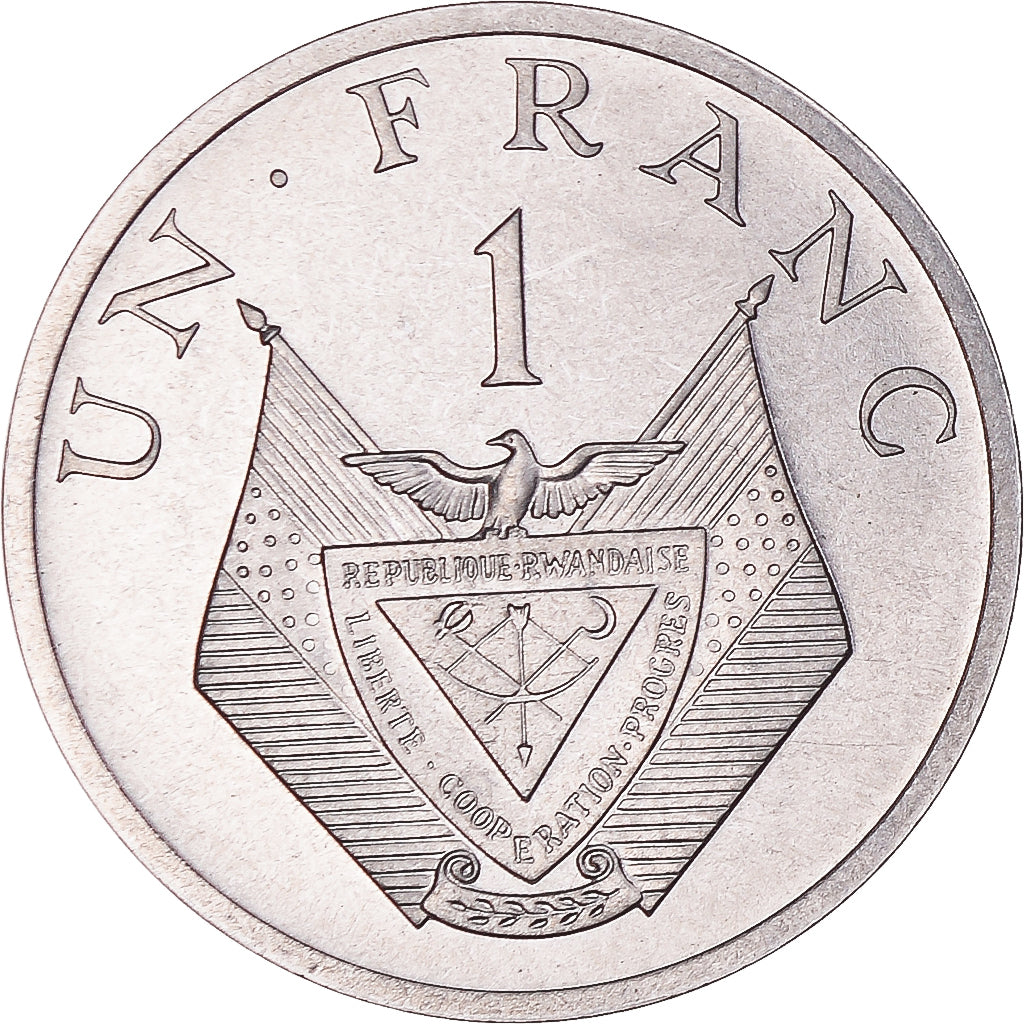 Münze, Ruanda, Franc, 1977, Monnaie de Paris, ESSAI, STGL, Aluminium, KM:E4