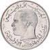 Moneta, Tunisia, 1/2 Dinar, 1968, Monnaie de Paris, PRÓBA, MS(65-70), Nikiel