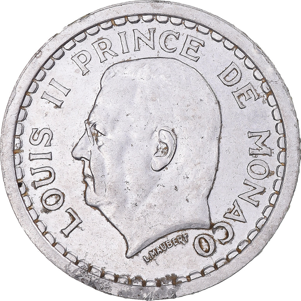 Moneta, Monaco, Louis II, Franc, Undated (1943), Monnaie de Paris, BB