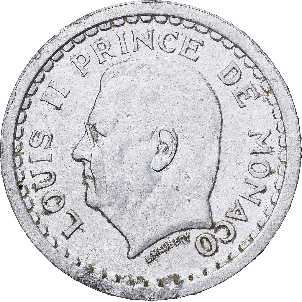 Monnaie, Monaco, Louis II, Franc, Undated (1943), Monnaie de Paris, TTB