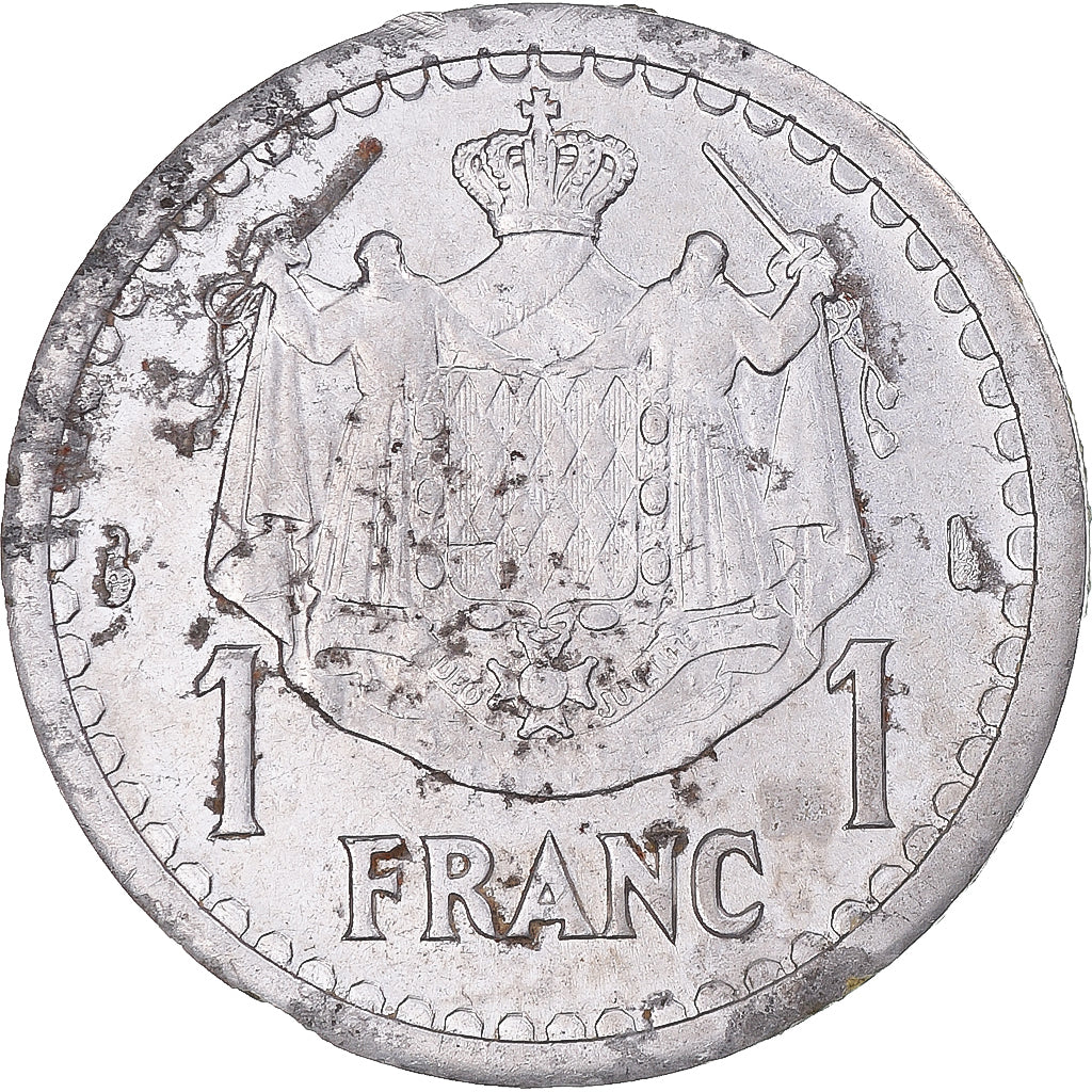 Moneta, Monaco, Louis II, Franc, Undated (1943), Monnaie de Paris, BB