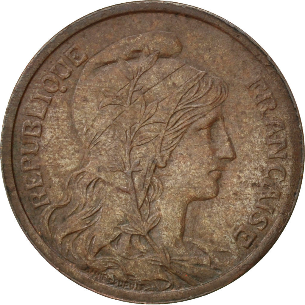 Moneta, Francia, Dupuis, 2 Centimes, 1916, Paris, BB, Bronzo, KM:841