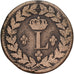 Moneta, Francja, Louis XVIII, Decime, 1815, Strasbourg, VF(30-35), Brązowy