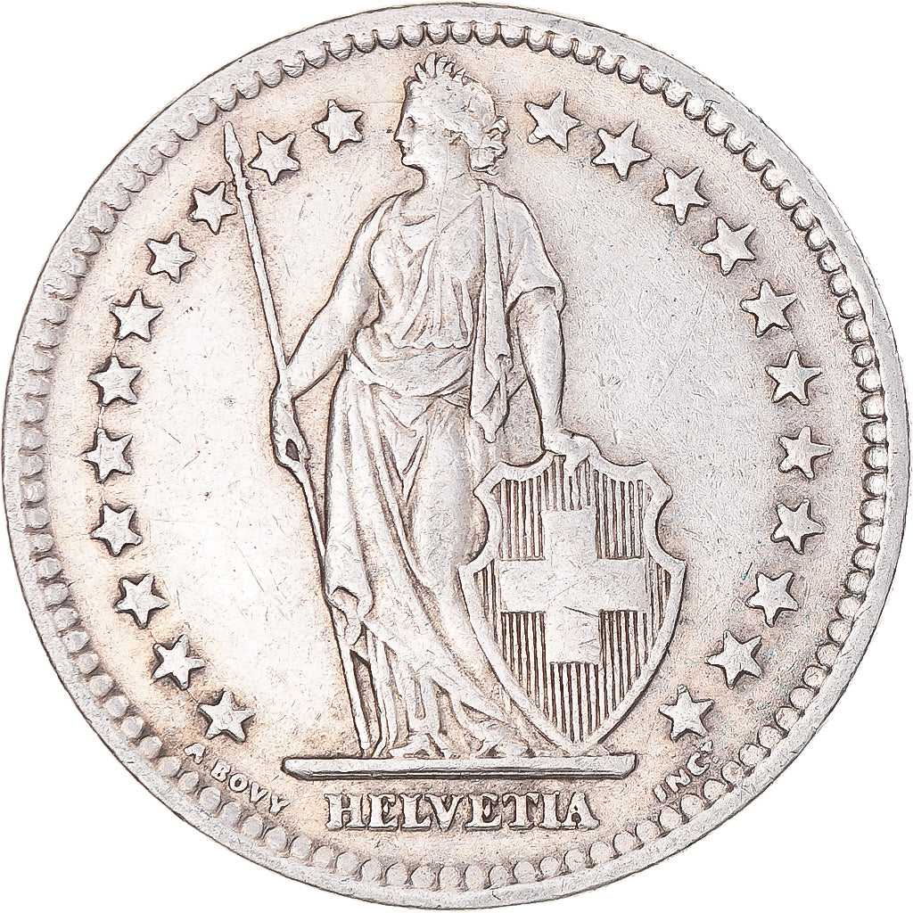Moneta, Svizzera, 2 Francs, 1944, Bern, BB, Argento, KM:21