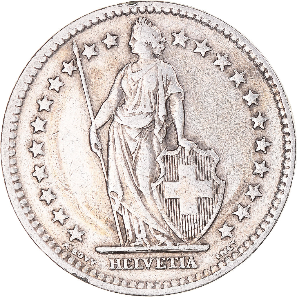 Moneta, Svizzera, 2 Francs, 1945, Bern, BB, Argento, KM:21