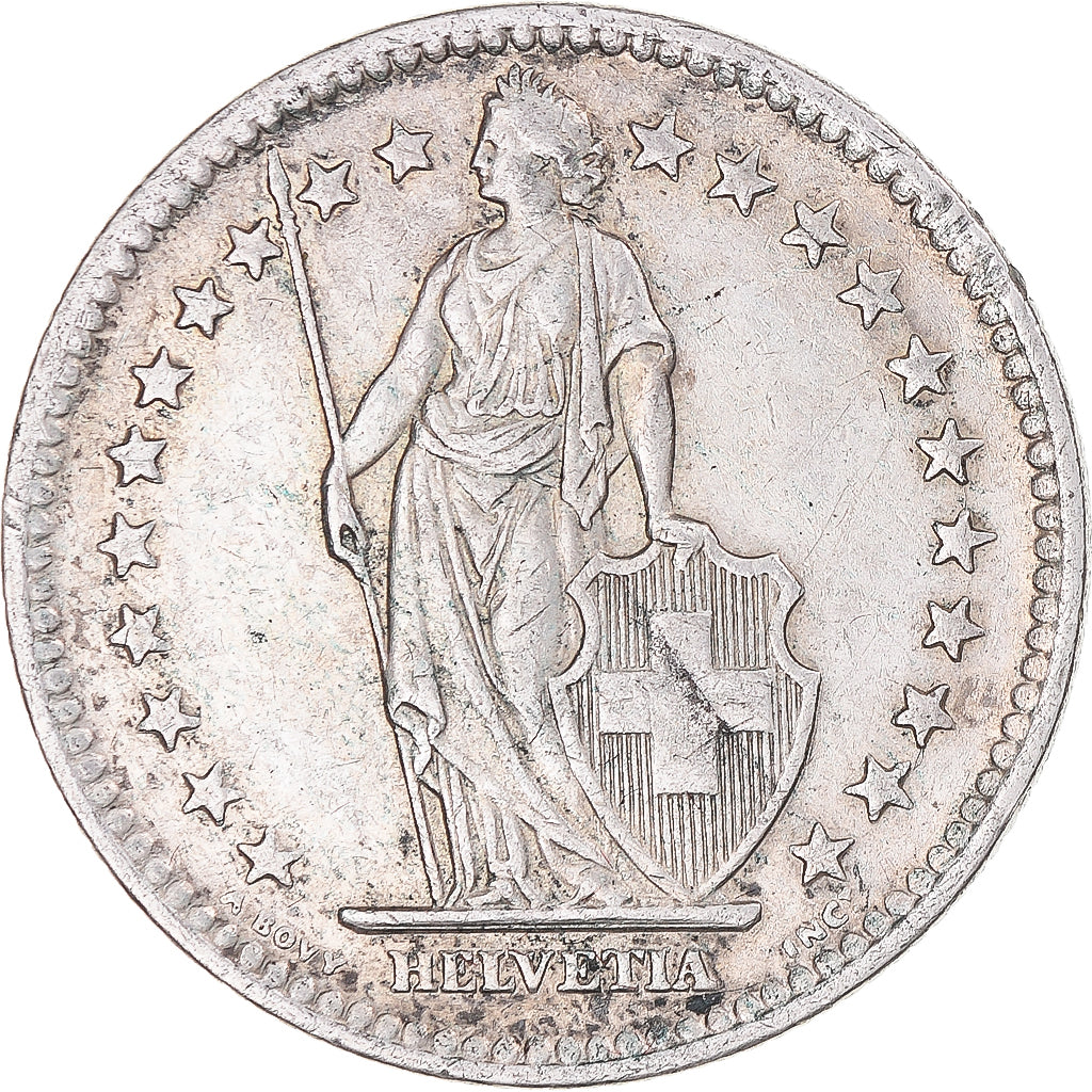 Münze, Schweiz, 2 Francs, 1946, Bern, SS, Silber, KM:21