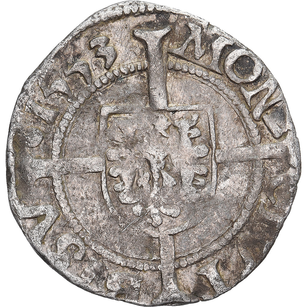 Munten, Frankrijk, Franche-Comté, 1/2 Carolus, 1553, Besançon, FR+, Zilver