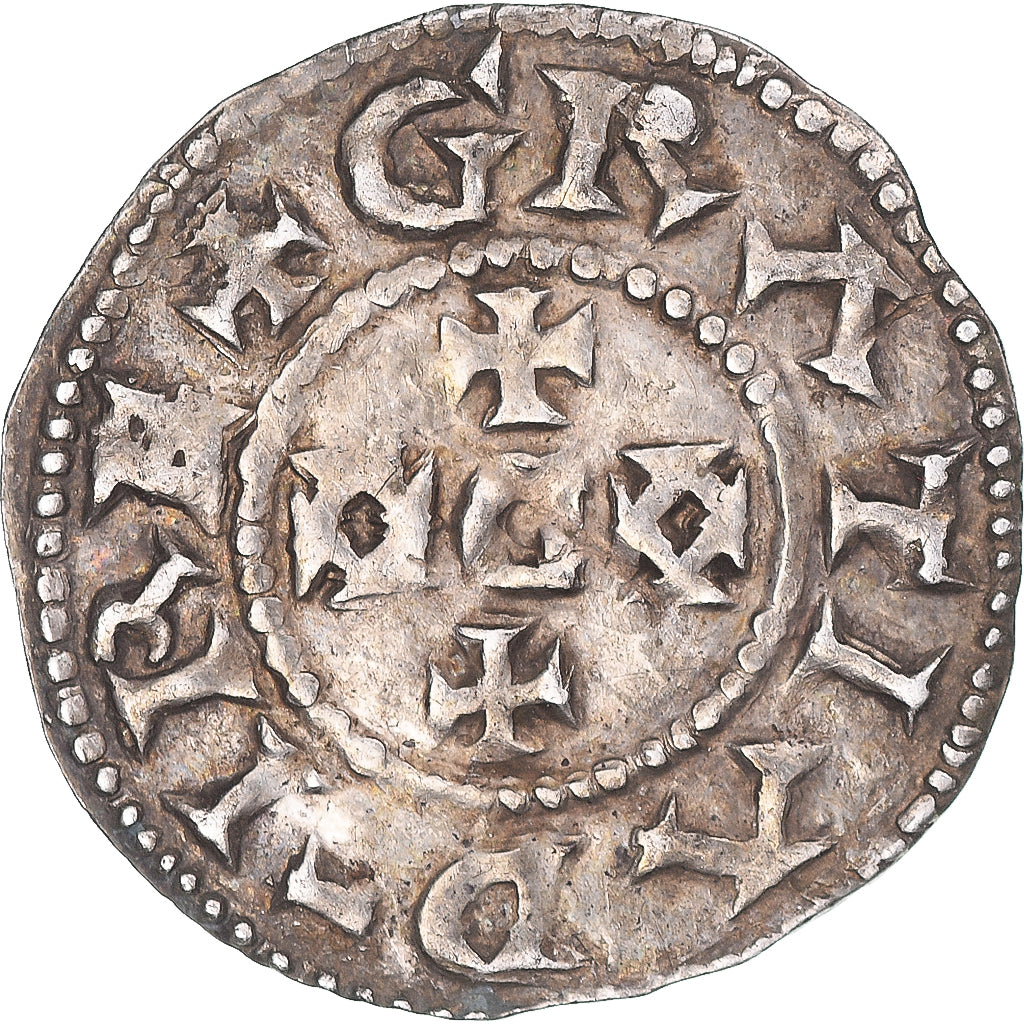 Münze, Frankreich, Eudes, Denier, 887-898, Limoges, Immobilized type, SS+