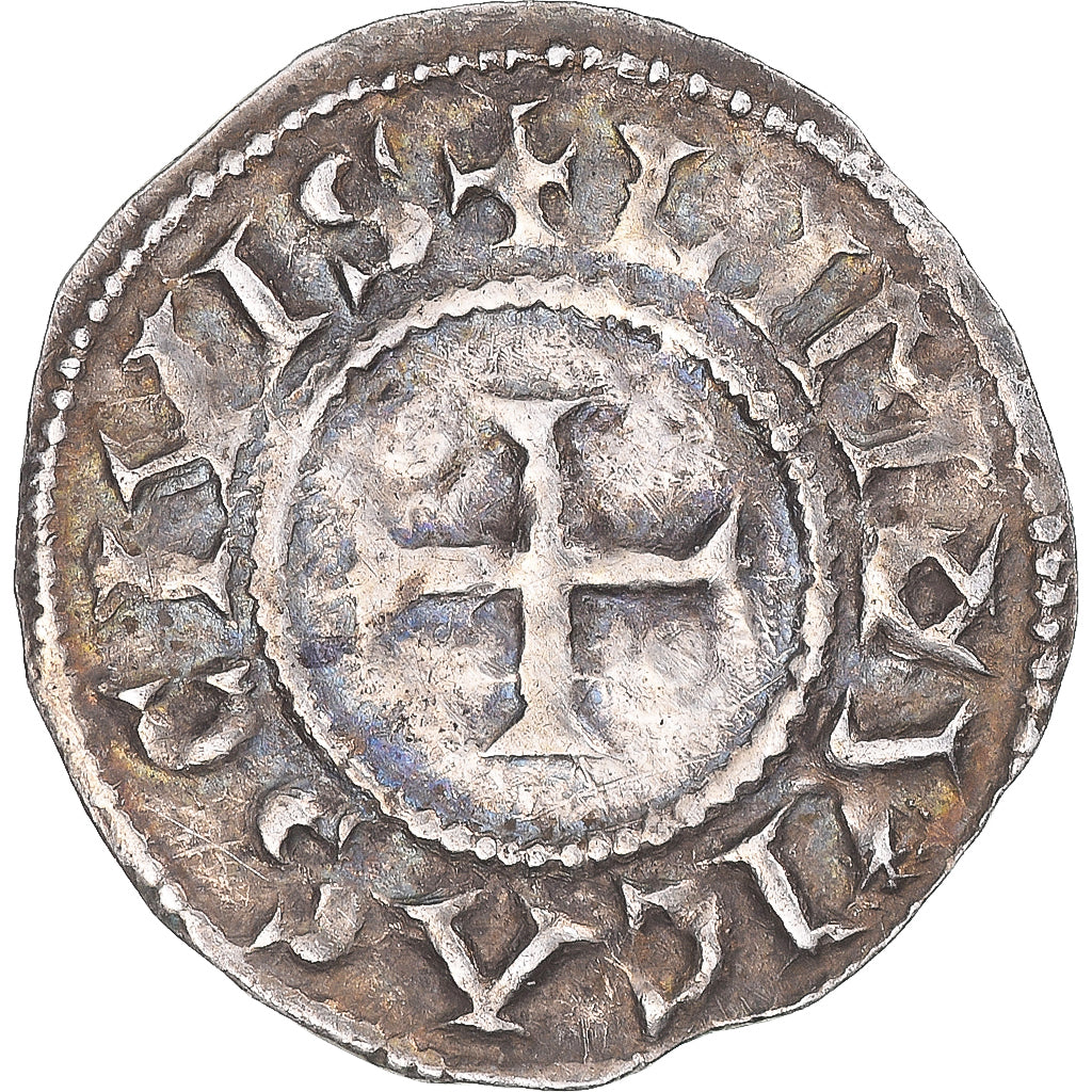 Münze, Frankreich, Eudes, Denier, 887-898, Limoges, Immobilized type, SS+
