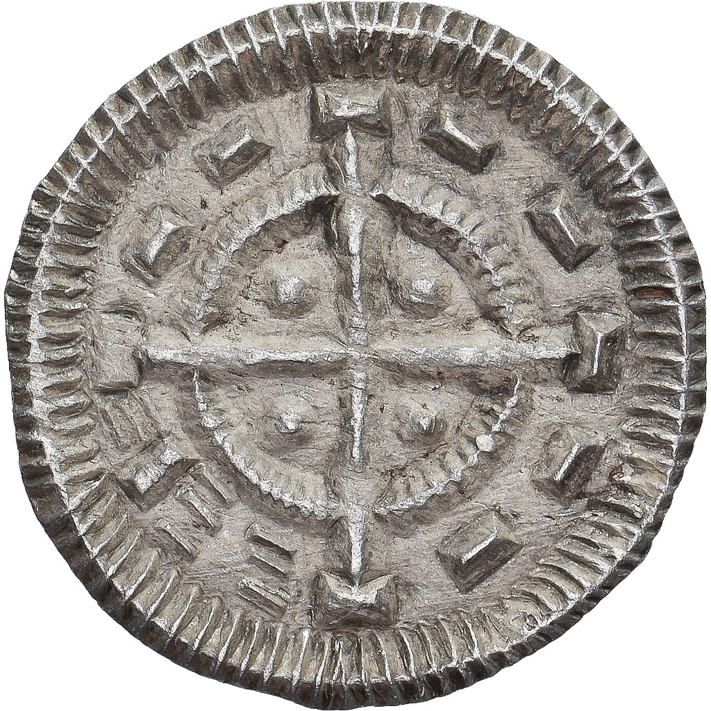 Munten, Hongarije, Anoniemen, Denar, 12e EEUW, ZF, Zilver