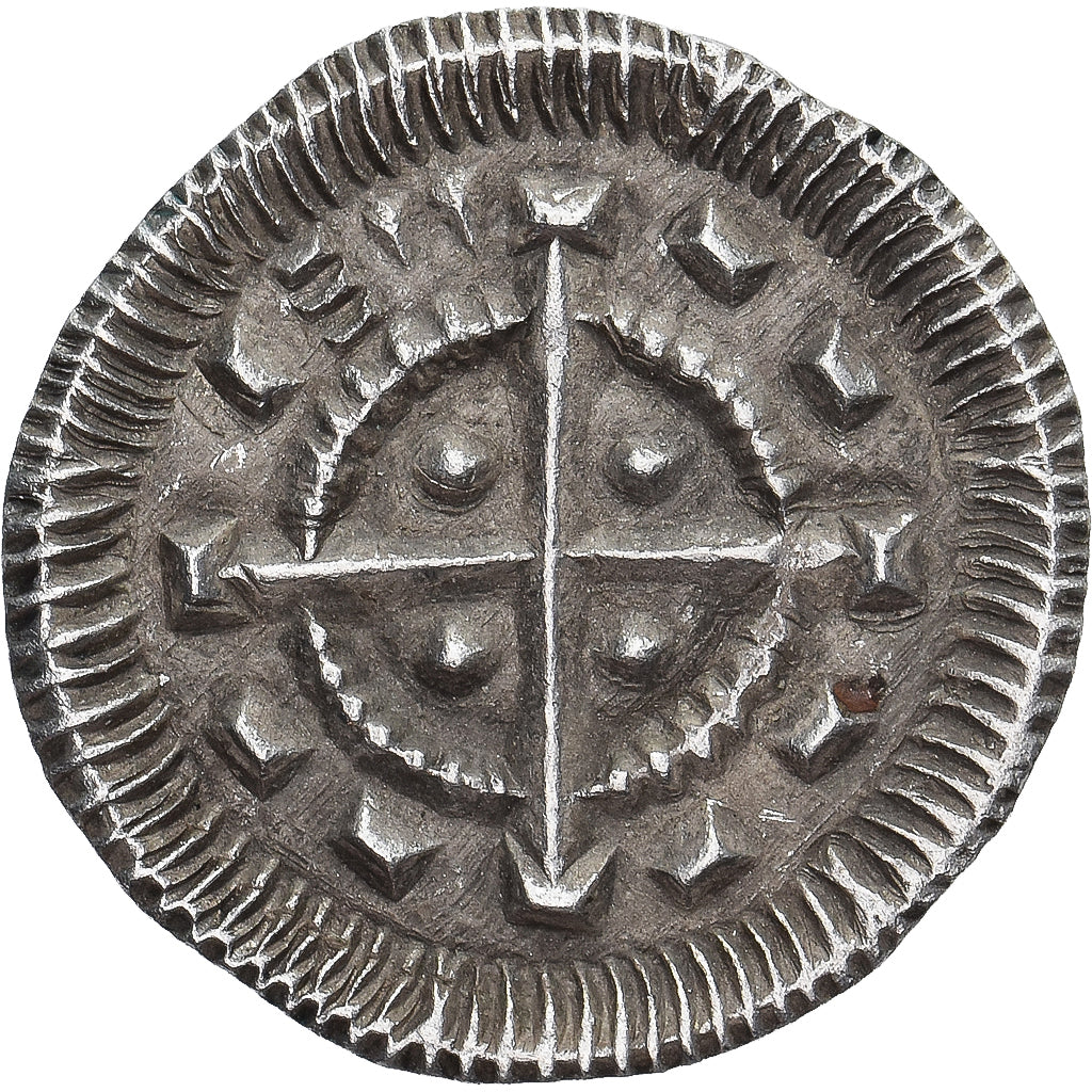 Munten, Hongarije, Anoniemen, Denar, 12e EEUW, ZF+, Zilver