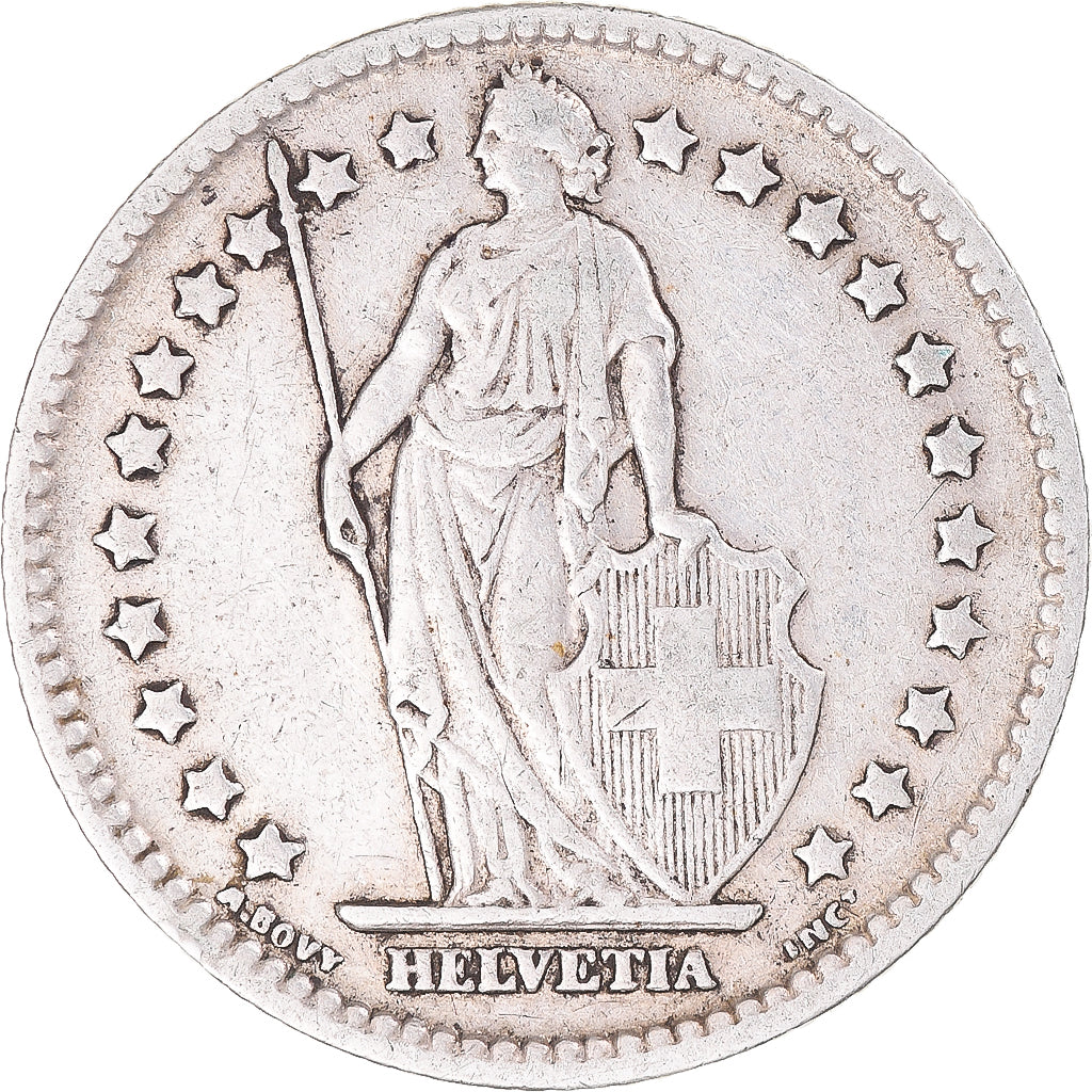 Münze, Schweiz, Franc, 1907, Bern, SS, Silber, KM:24