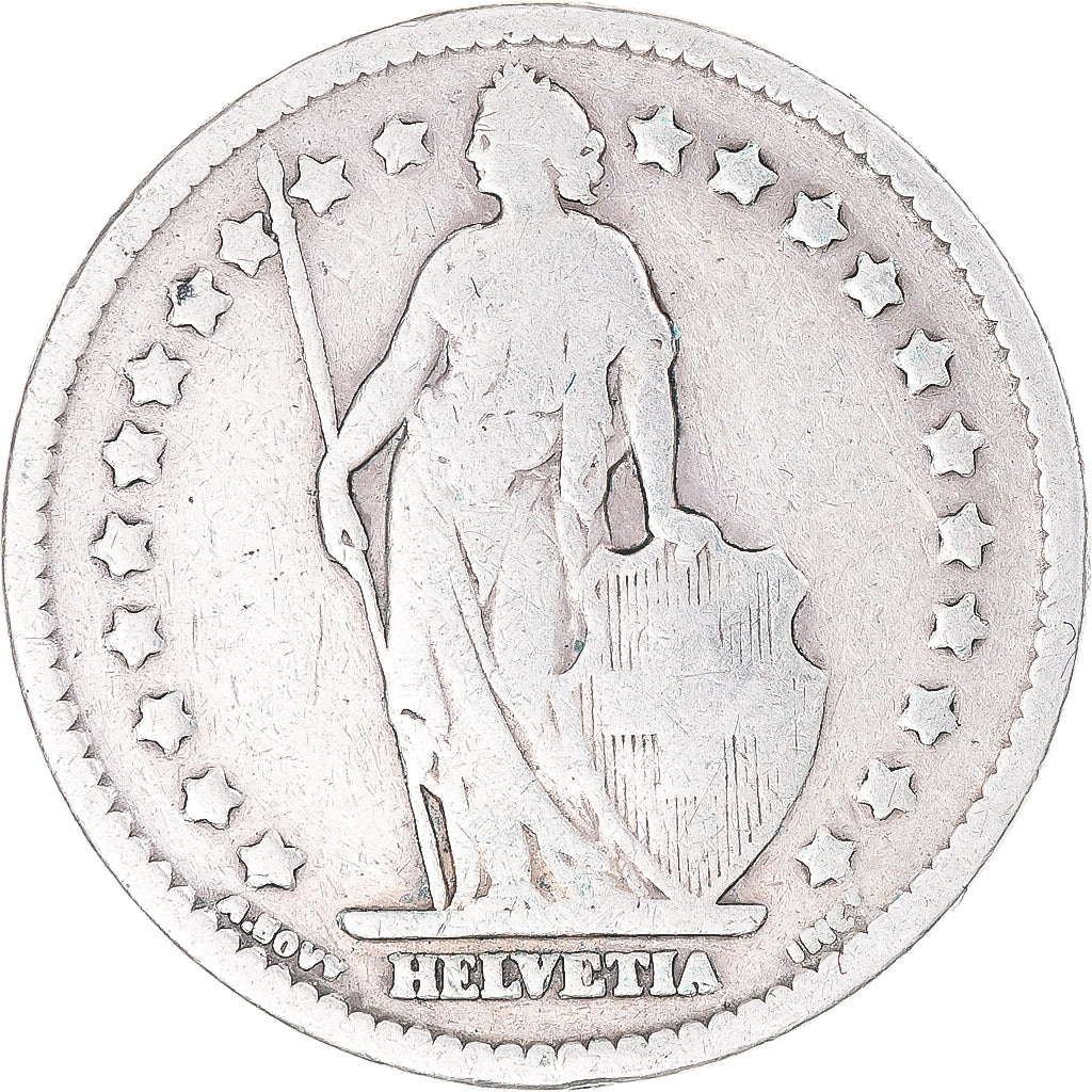 Münze, Schweiz, Franc, 1909, Bern, S, Silber, KM:24