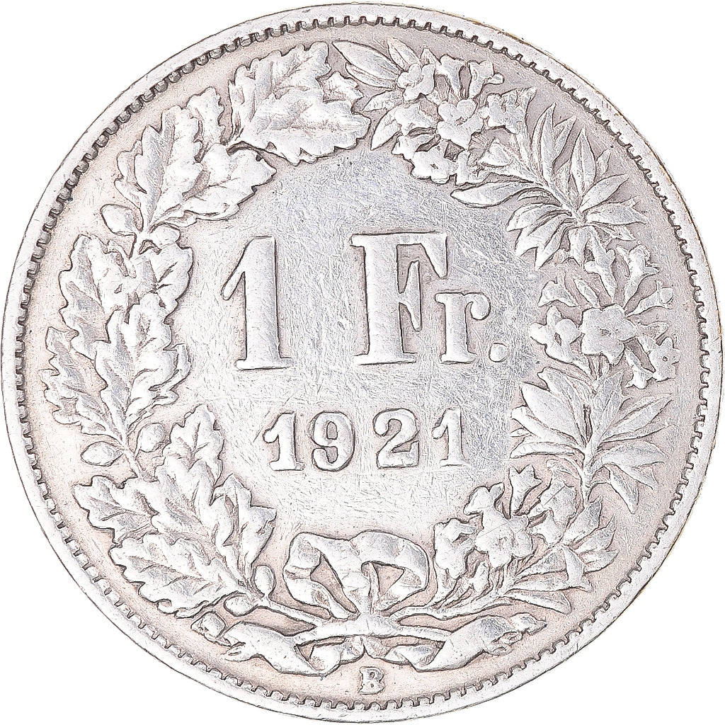 Münze, Schweiz, Franc, 1921, Bern, SS, Silber, KM:24