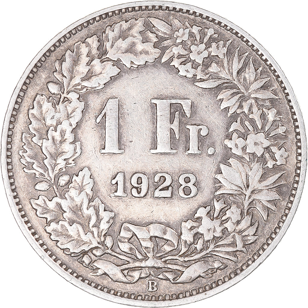 Moneta, Svizzera, Franc, 1928, Bern, BB, Argento, KM:24