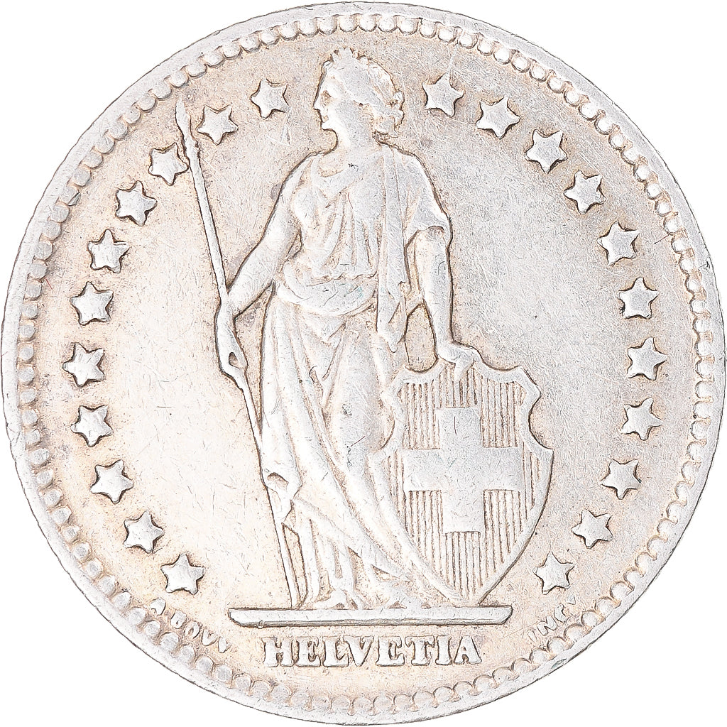 Moeda, Suíça, Franc, 1939, Bern, EF(40-45), Prata, KM:24