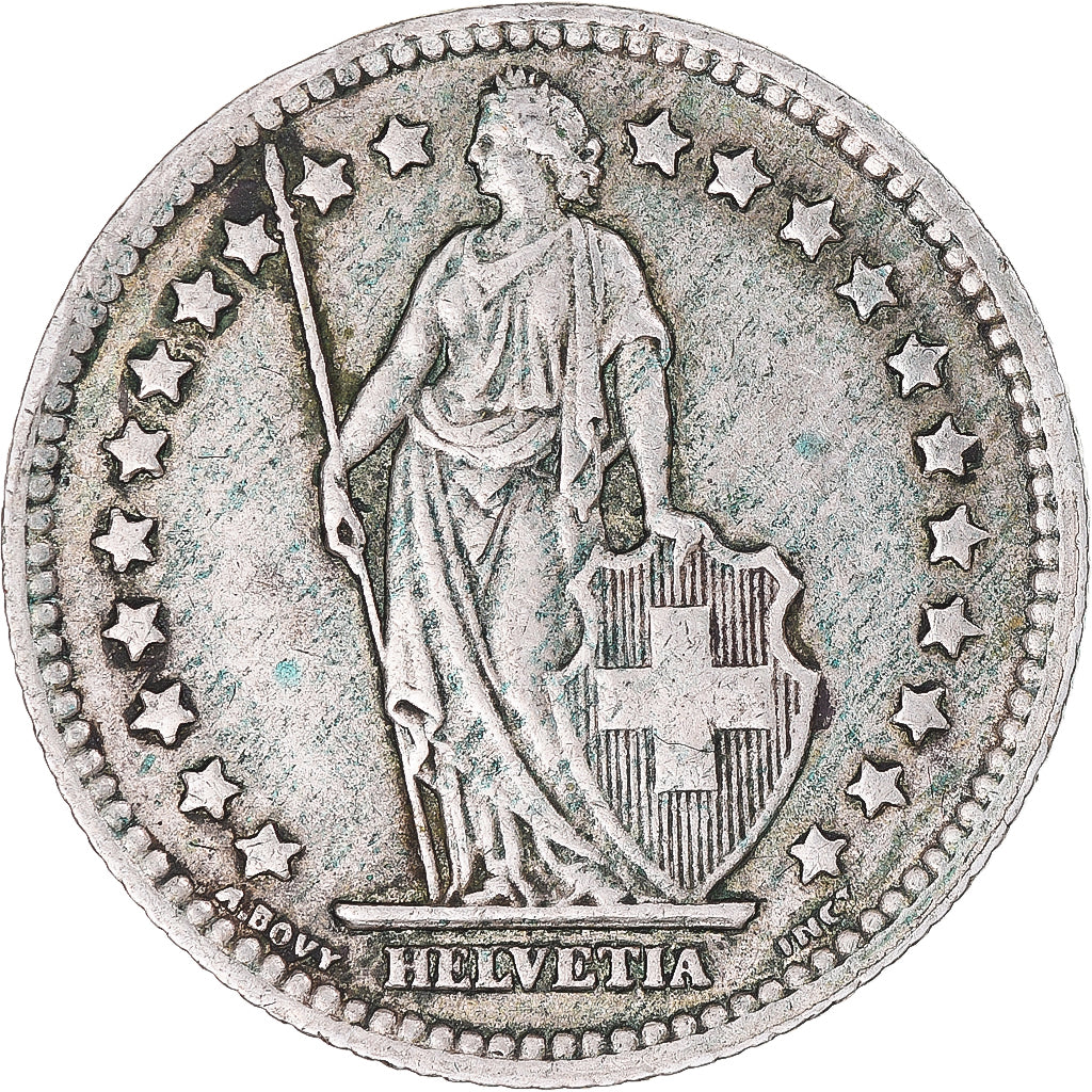 Munten, Zwitserland, Franc, 1943, Bern, ZF, Zilver, KM:24
