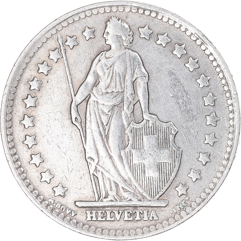 Moneta, Szwajcaria, Franc, 1946, Bern, EF(40-45), Srebro, KM:24