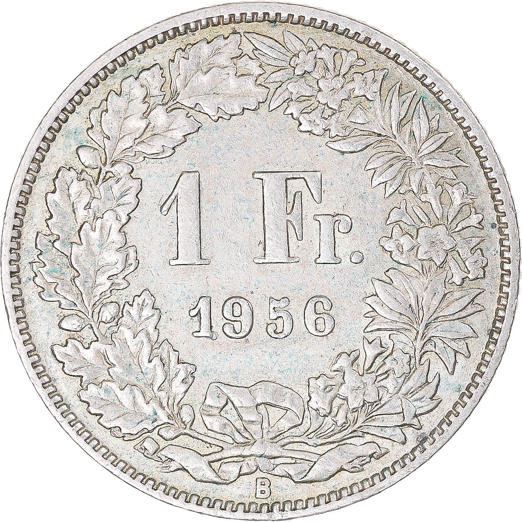 Münze, Schweiz, Franc, 1956, Bern, SS, Silber, KM:24