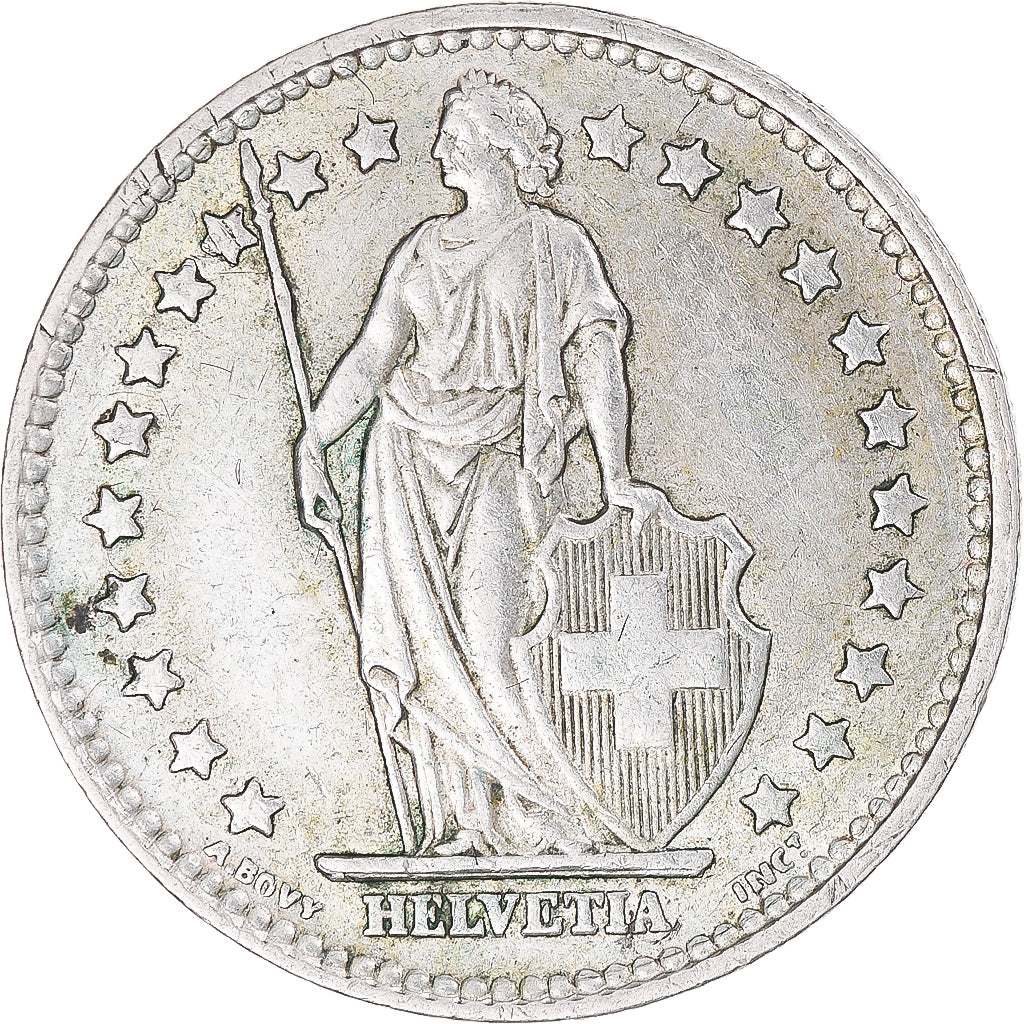 Moneta, Szwajcaria, Franc, 1957, Bern, EF(40-45), Srebro, KM:24
