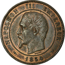 Coin, France, 10 Centimes, 1854, Lille, AU(50-53), Bronze, KM:M25, Gadoury:251