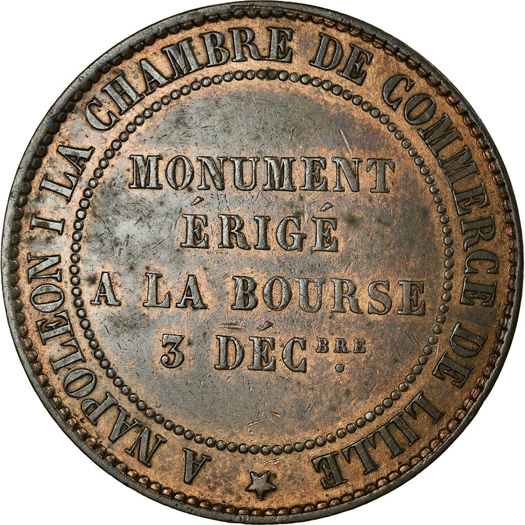 Coin, France, 10 Centimes, 1854, Lille, AU(50-53), Bronze, KM:M25, Gadoury:251
