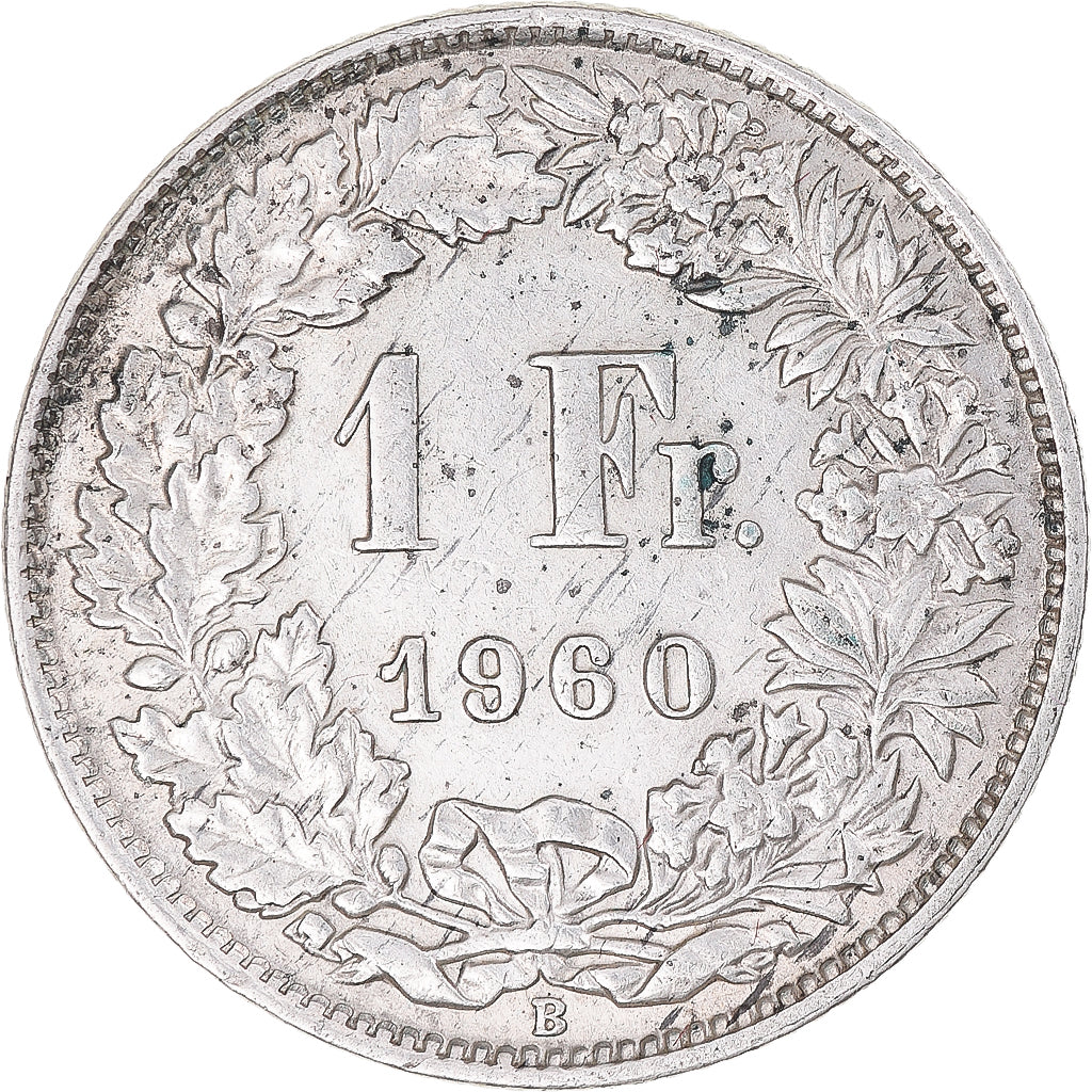 Münze, Schweiz, Franc, 1960, Bern, SS, Silber, KM:24