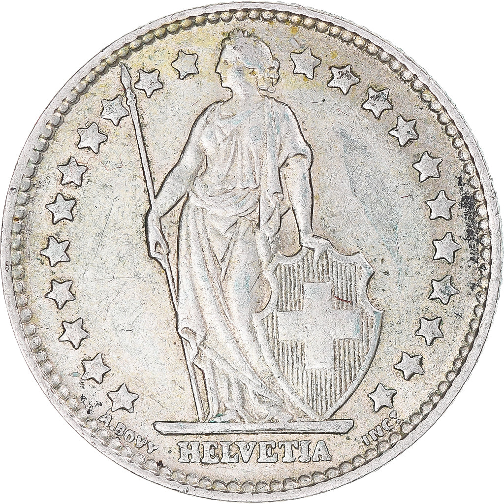 Moneta, Szwajcaria, Franc, 1963, Bern, EF(40-45), Srebro, KM:24