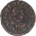 Moneta, Francia, Louis XIII, Double Tournois, 1620, Poitiers, BB, Rame, KM:43.3