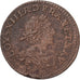 Monnaie, France, Louis XIII, Double Tournois, 1637, TB+, Cuivre, Gadoury:11