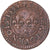Moneta, Francia, Henri III, Denier Tournois, 1585, Paris, MB+, Rame, Gadoury:450